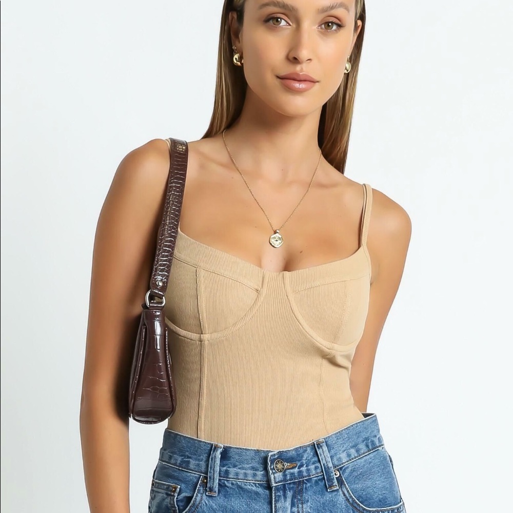 Showpo Tan Bodysuit